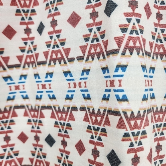 Hooey Men's Bigwake Red Orange With Aztec Pattern Volley Board Short - Picture 7 of 7